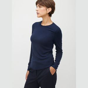 Camiseta de manga larga a rayas para mujer, cómoda, de alta calidad, duradera e ideal para camisetas informales y de moda - Product Image 2