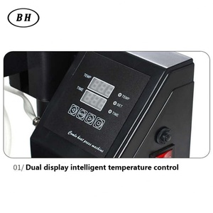 Máquina de prensa de calor semiautomática Bheng 5 en 1, 220V 50Hz, para impresión de camisetas, gorras y tazas, con control de temperatura de 0 a 399 grados. - Product Image 4