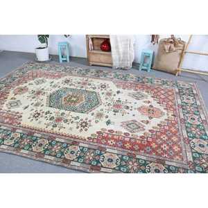 Alfombra de 6.9x10.8 pies, Alfombra Turca Extra Grande, Alfombra Roja con Puntos - Product Image 4