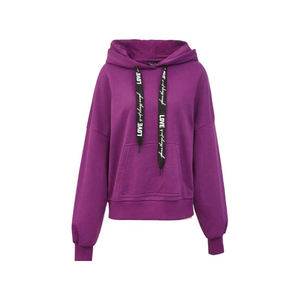 Sweat à capuche vintage en coton de haute qualité pour femmes, logo personnalisé, surdimensionné - Product Image 6