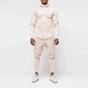 Nouveau Design Tech Fleece Zipper Survêtement à Capuche pour Hommes Deux Pièces Fitness Training Suit for Autumn Wear-Hot Supplier - Product Image 1