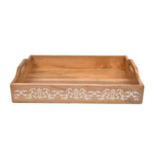 Bandeja Ovalada de Madera de Acacia de la Mejor Calidad con Asas, Bandeja para Servir Aperitivos para Cocina y Decoración del Hogar a un Precio Razonable - Product Image 6