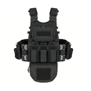 Chaleco Táctico de Protección Corporal, Camuflaje para Exteriores, Sistema Molle, Portaplacas Balístico, Ajustable, con Peso, Cómodo - Product Image 1