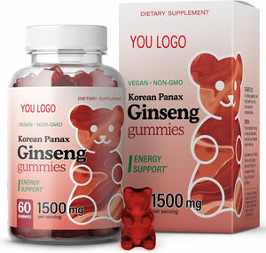 Alta qualidade Panax <span class=keywords><strong>Ginseng</strong></span> Raiz Coreana Feno-grego Sementes Pretas Ginkgo Biloba Extrato Vermelho Maca Panax <span class=keywords><strong>Ginseng</strong></span> Gomas para Adultos - Product Image 1