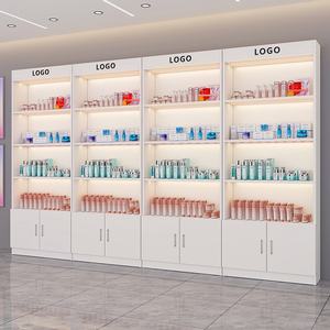 Armoires de stockage de fichiers de bureau Classeur en bois Design moderne Armoire de présentation blanche pour les marchandises - Product Image 2