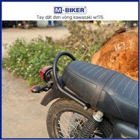 Guidon en acier inoxydable à anneau unique W175 authentique Mbiker léger (~0,8 kg) pour moto tout-terrain – Installation de modernisation/amélioration