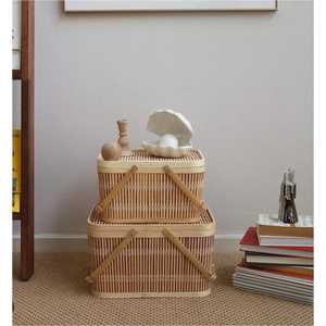 Panier de pique-nique en bambou fabriqué à la main écologique du Vietnam pour les acheteurs internationaux à des prix compétitifs - Product Image 3