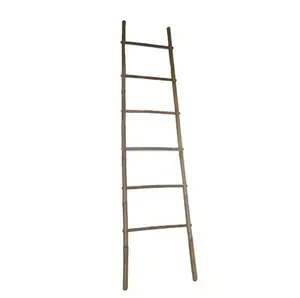 BEST PRICE LADDER MADE FROM BAMBOO UNFOLDABLE FOR HANGING CLOTHES MINIMALISM DECORATION 2023