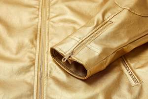 แจ็กเก็ตหนังแคนวาสสำหรับผู้ชายแบบมีคอตั้งด้านหน้าโลโก้ออกแบบได้ตามต้องการกันน้ำและกันลม - Product Image 6