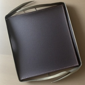 Handcrafted Leather Tray With Minimalist Design And Refined Finish Perfect For Luxury Dining <b>Table</b> And Living Room Display - Product Image 3