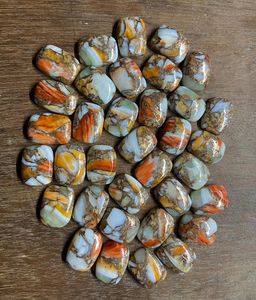 พลอยทองแดงหอยนางรมสีขาวธรรมชาติ10X14mm เทอร์ควอยซ์ทรงรีขัดเงาสูงพลอยหลังแบนหลวมสำหรับทำขายส่ง - Product Image 3