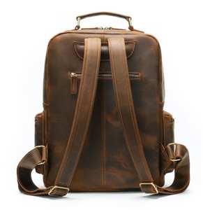 2024 mode hommes grande capacité en cuir sac à dos de luxe hommes en plein air sac mâle sacs d'école homme affaires sac à dos LBP-0023 - Product Image 5