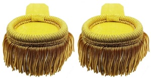 อินทรธนูทองบนกระดานไหล่สำหรับพิธีเดินขบวนแบบเกลียวทำด้วยมือ - Product Image 2