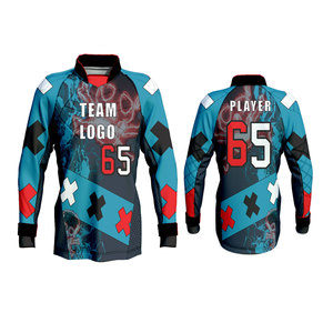 Maillot de paintball personnalisé imprimé 100% polyester Maille respirante Sublimation Logo personnalisé Vêtements de sport de luxe en plein air - Product Image 4