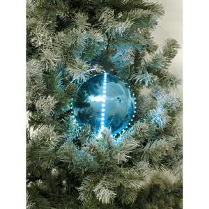 EUROPALMS ไฟคริสต์มาส LED ทรงลูกบอลหิมะ 15 ซม. สีฟ้าไอซ์บลู - Product Image 2