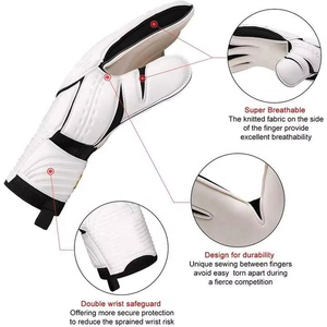 Gants de gardien de but avec protection des doigts Gants de gardien de but de football en latex à prise solide Performance de niveau professionnel Personnalisé Confortable - Product Image 4