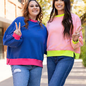 Sweat-shirt pour femmes en gros, surdimensionné, ample, en polaire, sweat-shirts personnalisés pour femmes, surdimensionné, ample, lourd, tendance - Product Image 1