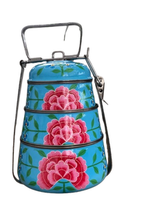 Printed Traditional <b>Tiffin</b> Food Carrier Foldable Metal <b>Tiffin</b> <b>Box</b> Stainless Steel <b>Tiffin</b> - Product Image 5