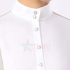 Camisa de Competición Ecuestre para Mujer para Concursos de Doma Clásica - Diseño Clásico Impermeable y Cortavientos de Spandex/Poliéster - Product Image 4