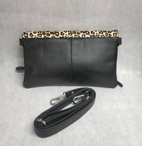 Leopard Hairon Fur Genuine Cow Leather Zipper Sling Shoulder Side <b>Bags</b> RFID Purses Clutch Bulk Vintage Wholesale Crossbody Women - Product Image 2