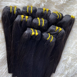 Extensions de Cheveux Indiens Vierges de Qualité Supérieure 12A, Double Trame, Cuticules Alignées, Tissage Machine, 100% Cheveux Humains - Product Image 6