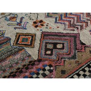 Tapis rectangulaire Manchaha gris et noir en laine et soie de bambou noué à la main, motif patchwork, pour la maison, salon et chambre à coucher - Product Image 3