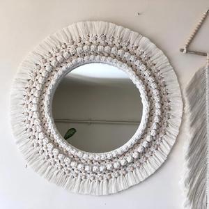 Summer Style Cheapest Item <b>Wall</b> Decoration Rattan <b>Mirrors</b> Frames 100% Handmade Luxury Decor <b>Mirrors</b> <b>Rounded</b> <b>Mirrors</b> - Product Image 1
