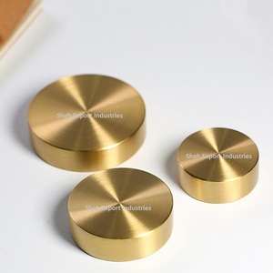 ดูน่าทึ่ง 3 ขนาดทองเหลืองน้ําหนักกระดาษโลหะแข็งสําหรับโฮมออฟฟิศตกแต่งโต๊ะน้ําหนักกระดาษกลม - Product Image 1
