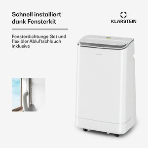 เครื่องปรับอากาศแบบพกพา 12000 BTU สำหรับบ้าน 3 in 1 ระบบทำความเย็น ลดความชื้น พัดลม ประหยัดพลังงาน ระดับ A ใช้สารทำความเย็น R290 สำหรับห้องขนาด 20-35 ตร.ม. ระดับเสียง 52 เดซิเบล สีขาว - Product Image 5