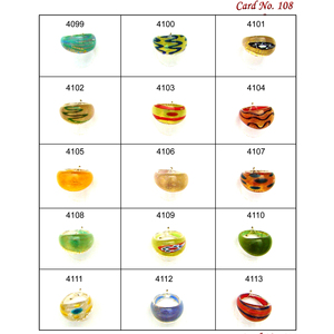 Las cuentas de anillo de cristal de Murano de alta calidad más vendidas, forma redonda, mezcla de colores para pulsera y anillo, fabricación de joyas - Product Image 2