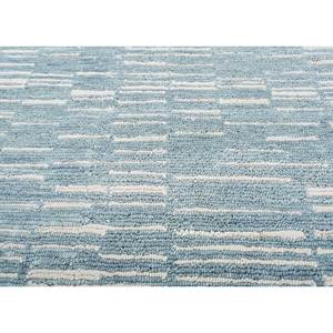 Tapis en laine noué à la main Blythe Ivory, motif abstrait, pour entrée, couloir, salon, design puzzle rectangulaire pour adolescents et maison - Product Image 3