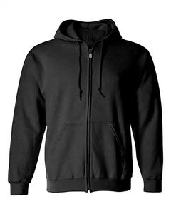 Sudadera con capucha de tipo polar, con cremallera, buena tela, 100% algodón, OEM - Product Image 1