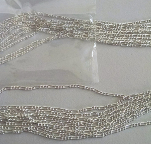 สร้อยฟิกาโร่เงินแท้ ดีไซน์หรูหรา พร้อมแหวนเงิน 2 กรัม เงินแท้ 92.5 - Product Image 1