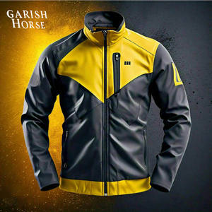 Vestes Personnalisables à Fermeture Éclair Complète pour Hommes, Respirantes, avec Coque Souple, Manches Avant, Gris, Haute Qualité, Vente en Gros - Product Image 2