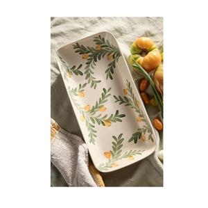 Elegante bandeja de cerámica para servir, adecuada para el entretenimiento festivo con servicio y exhibición de comida de estilo buffet - Product Image 6