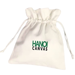 Bolsa cosmética de lona de algodón de calidad superior, bonito estilo ecológico con impresión de logotipo personalizado, cierre de cadena de moda BSCI Vietnam - Product Image 3