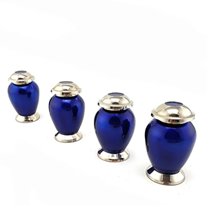 Urnas de cremación de Metal de diseño múltiple, urnas pintadas para cenizas funerarias y humanos, decoración del hogar - Product Image 2