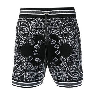 Embroidery Print Summer Streetwear Custom Summer Short Custom <b>Bandana</b> Shorts Custom Beach Shorts - Product Image 1