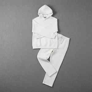 Ensemble survêtement homme hiver de haute qualité OEM, vêtements personnalisés, streetwear, imprimé uni, 100% coton, surdimensionné, ensemble 2 pièces pour homme - Product Image 2