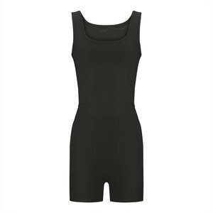 Ensembles d'entraînement assortis pour femmes solide 2 pièces sans couture côtelé soutien-gorge de sport haut court débardeur taille haute Shorts pour une utilisation décontractée Yoga Gym - Product Image 2