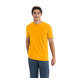 เสื้อยืดโพลีเอสเตอร์สีทองล้วน Next Level Apparel สำหรับผู้ชายและผู้หญิง พร้อมสกรีนลายได้ ทรงพอดีตัว คอกลม เนื้อผ้านุ่ม ทันสมัย - Product Image 1