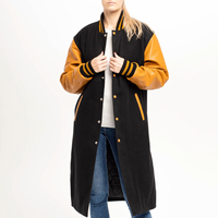 Veste de baseball d'hiver pour homme sur mesure de haute qualité, en toile imperméable et respirante, épaisse 320g, noire, couleur personnalisée, style vintage