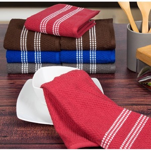 Custom Waffle 100% Cotton <b>Kitchen</b> Tea Towels-Eco-Friendly & Quick-Dry Dish Cleaning <b>Cloths</b> - Product Image 2