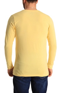 Sweat-shirt pour homme, dernière collection, fabriqué en usine, 100% coton, imprimé numériquement, design color block, durable pour la saison estivale, MADE BY HS 2027 - Product Image 5