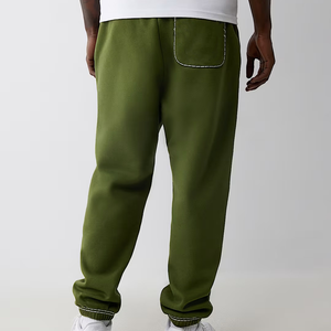 Pantalones de chándal acampanados lavados para hombre de Algodón 100% con logotipo impreso personalizado de alta calidad, ropa de calle holgada, pantalones para hombre - Product Image 2