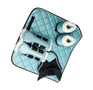 TARIQ MFG CO-Ensemble de Tapis de Selle pour Cheval avec Bottes Matelassées Confortables et Couvre-Oreilles pour Usage Vétérinaire - Product Image 4