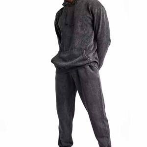 Sweats à capuche et sweatshirts en coton mélangé imprimé pour hommes de grande taille avec motif graphique personnalisé en gros - Product Image 6