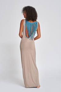 <b>Ladies</b> fashion <b>long</b> <b>dresses</b> with back design - Product Image 2