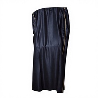 Qamis marocain personnalisé ODM pour hommes adultes, formel, prêt-à-porter d'été, longueur cheville, manches courtes, col Jubba, en viscose respirante