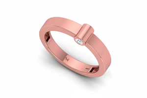 Women's 14K Gold & 0.20CTW Natural Diamond <b>Band</b> <b>Ring</b> - Product Image 3